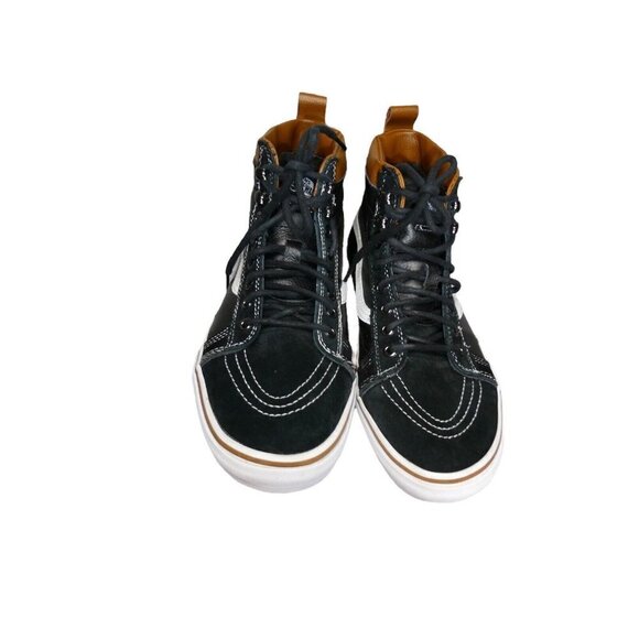 Vans Sk8-Hi Scotchgard 3M Black Leather Sherpa High Top‎ Men Size 8.5 Womens 10 - Picture 2 of 11